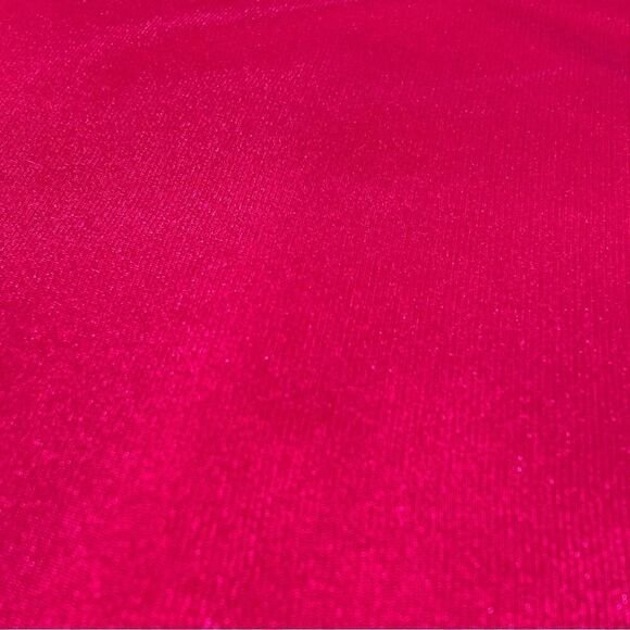 0609 2 Yards of Spandex Hot Pink Shimmery Stretch Fabric New - Picture 1 of 2